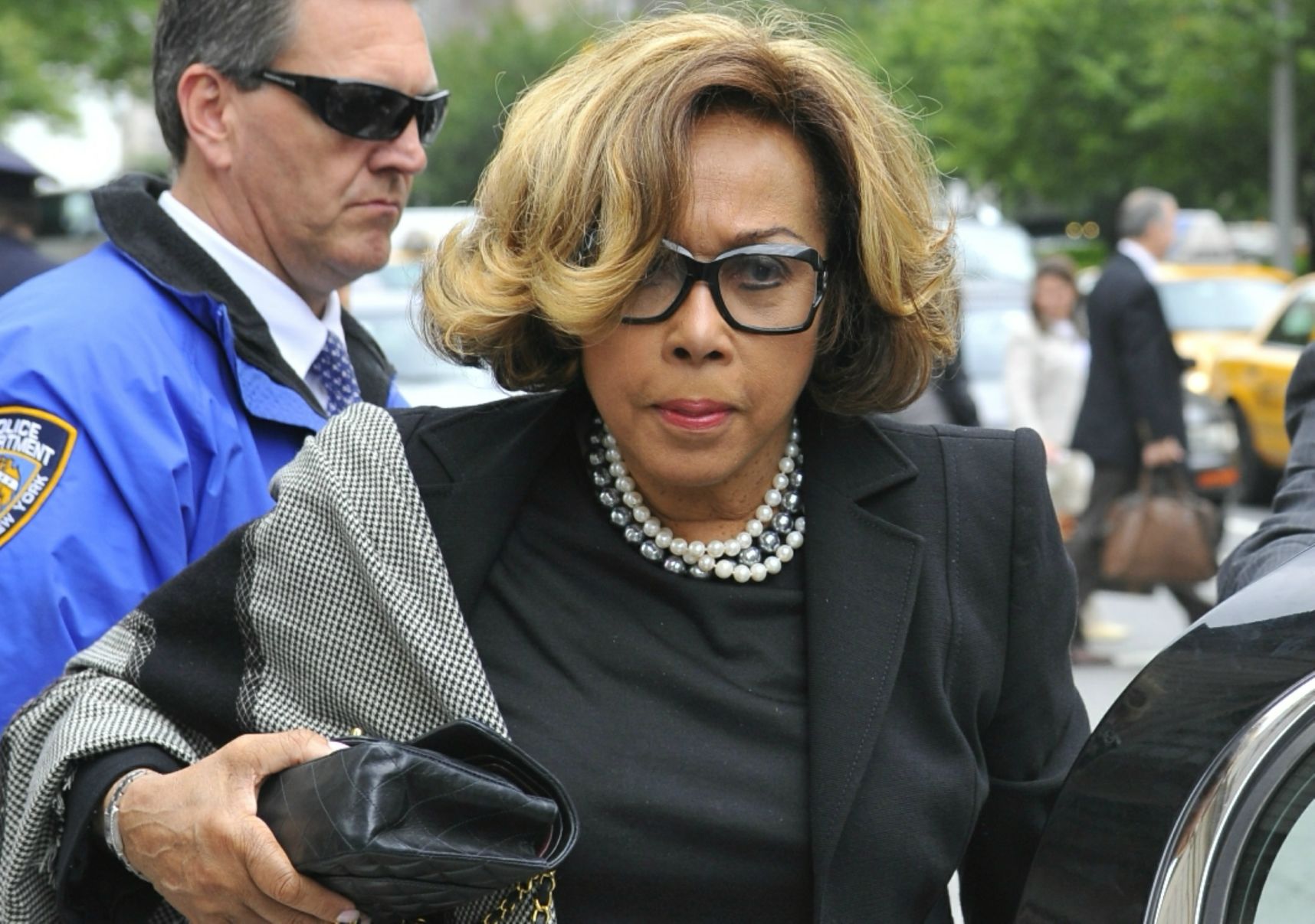Diahann Carroll at Lena Horne's funeral